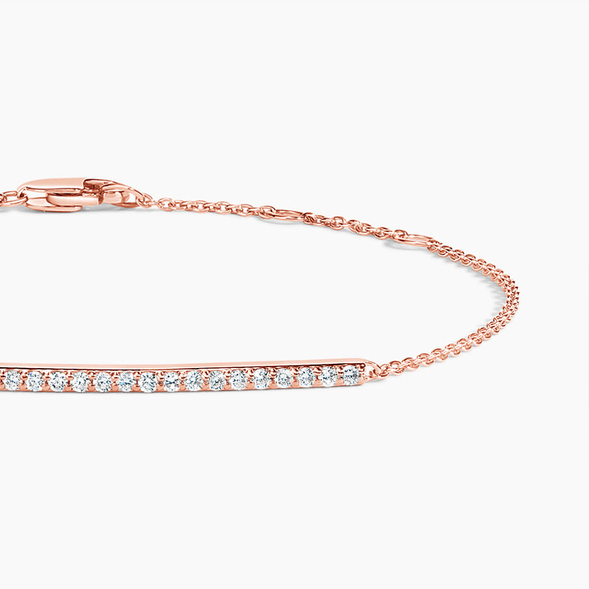 Pırlanta Çizgisi Model 0.50 Karat Yuvarlak Kesim Laboratuvar Pırlanta Bileklik 18K - Bold Diamonds