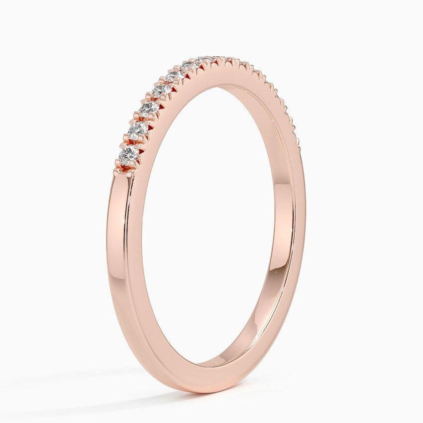 Yarım Tur 0,25 Karat Yuvarlak Kesim Laboratuvar Pırlanta Yüzük 18K - Bold Diamonds