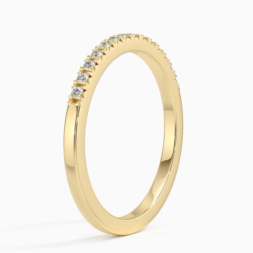 Yarım Tur 0,25 Karat Yuvarlak Kesim Laboratuvar Pırlanta Yüzük 18K - Bold Diamonds