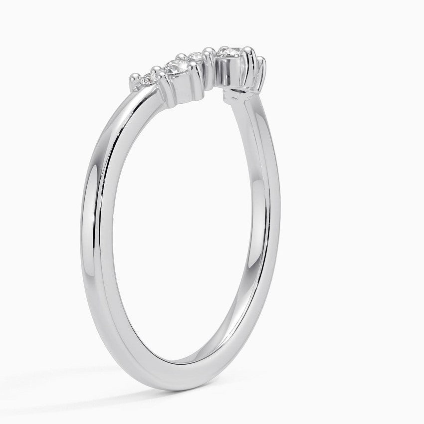 Tamamlayıcı 0,25 Karat Yuvarlak Kesim Laboratuvar Pırlanta Yüzük 18K - Bold Diamonds