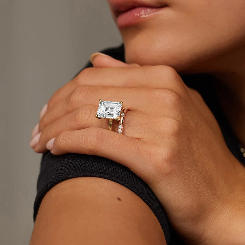 Pırlanta Alyans 0.25 Karat Yuvarlak Kesim Laboratuvar Pırlanta Yüzük 18K - Bold Diamonds