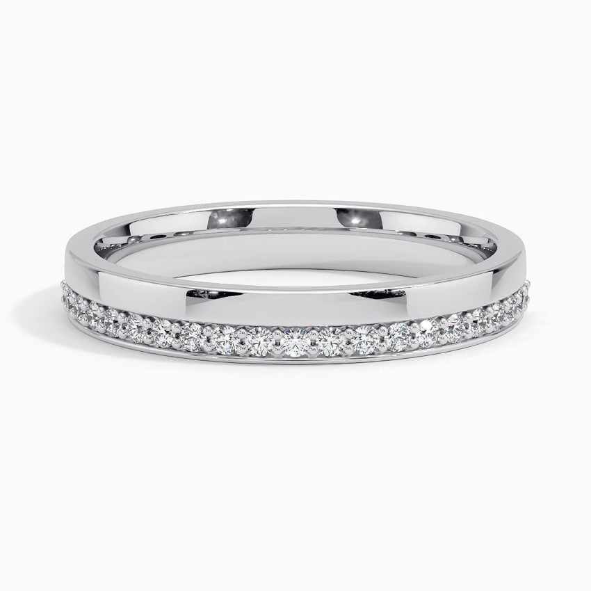 Yarım Tur 0,25 Karat Yuvarlak Kesim Laboratuvar Pırlanta Yüzük 18K - Bold Diamonds