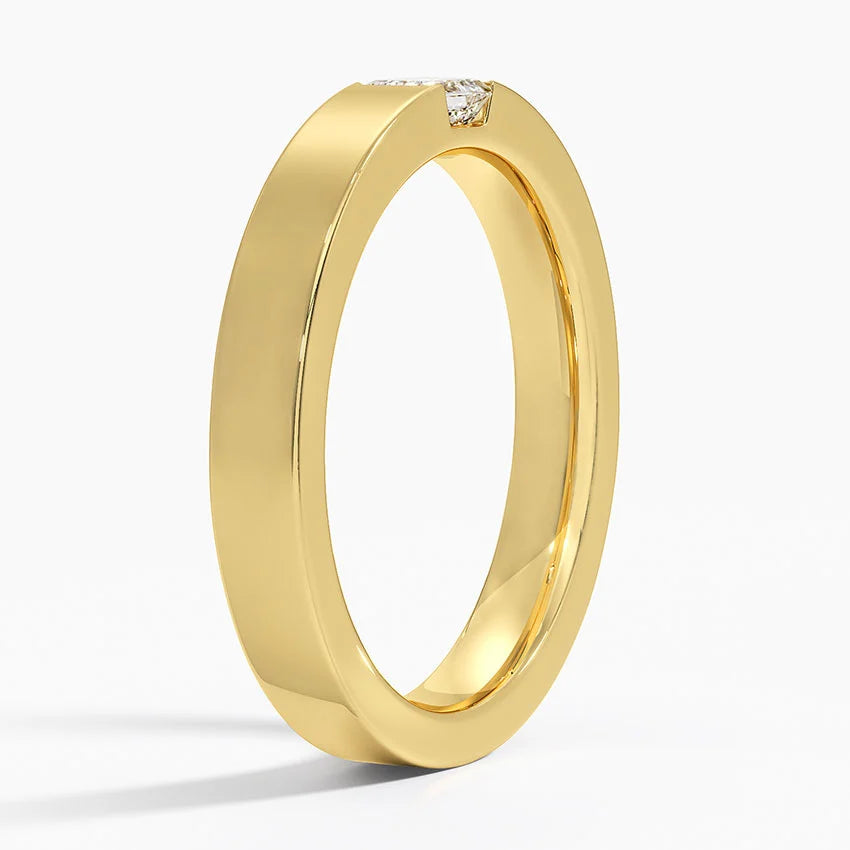 Alyans 0,25 Karat Yuvarlak Kesim Laboratuvar Pırlanta Yüzük 18K - Bold Diamonds