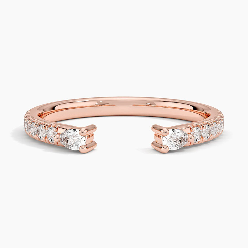 Tamamlayıcı 0,25 Karat Yuvarlak Kesim Laboratuvar Pırlanta Yüzük 18K - Bold Diamonds