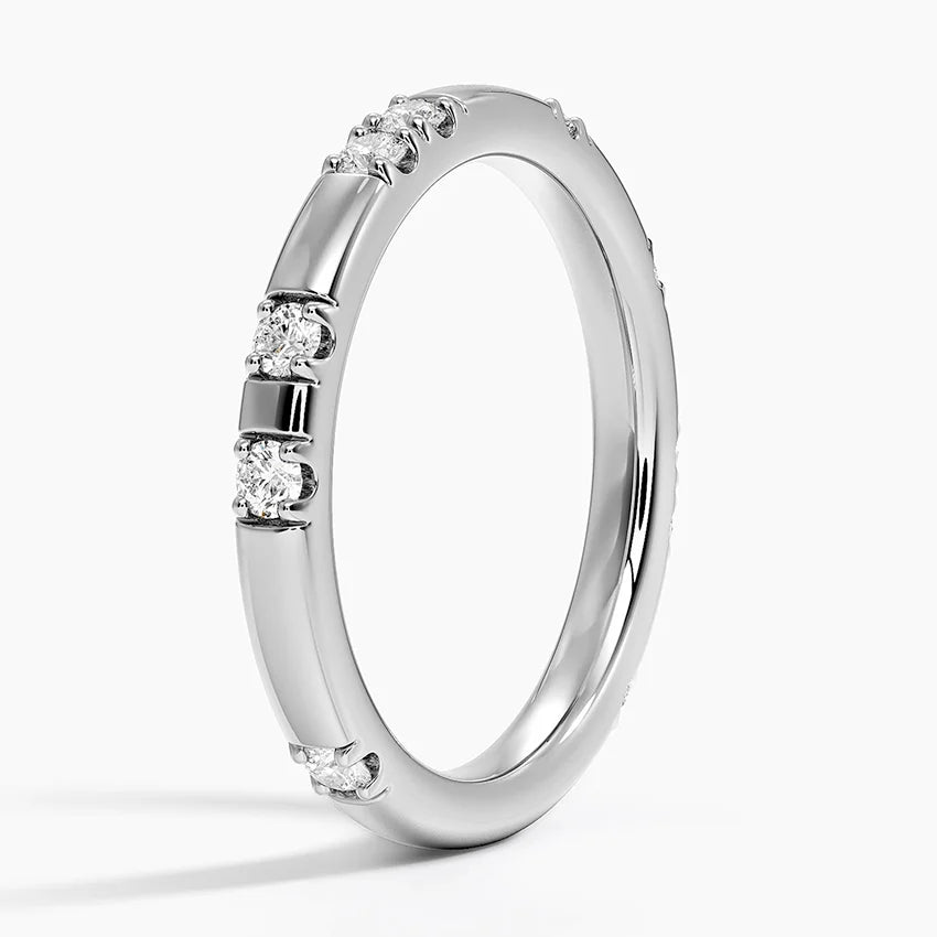 Pırlanta Alyans 0.25 Karat Yuvarlak Kesim Laboratuvar Pırlanta Yüzük 18K - Bold Diamonds