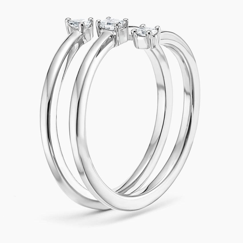Sarmal 0,25 Karat Karışık Kesim Laboratuvar Pırlanta Yüzük 18K - Bold Diamonds