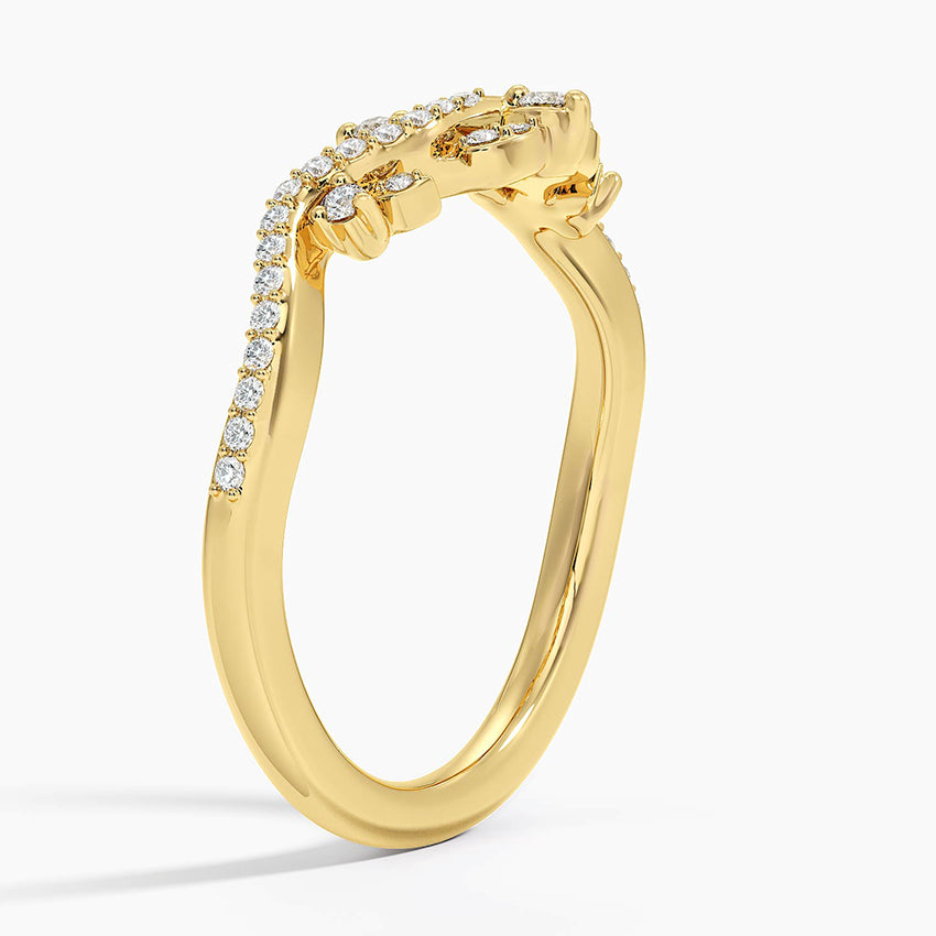 Tamamlayıcı 0,25 Karat Yuvarlak Kesim Laboratuvar Pırlanta Yüzük 18K - Bold Diamonds