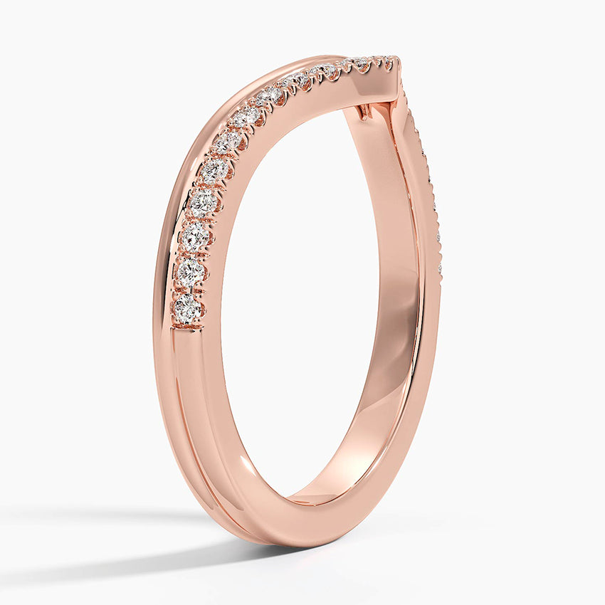 Tamamlayıcı 0,50 Karat Yuvarlak Kesim Laboratuvar Pırlanta Yüzük 18K - Bold Diamonds