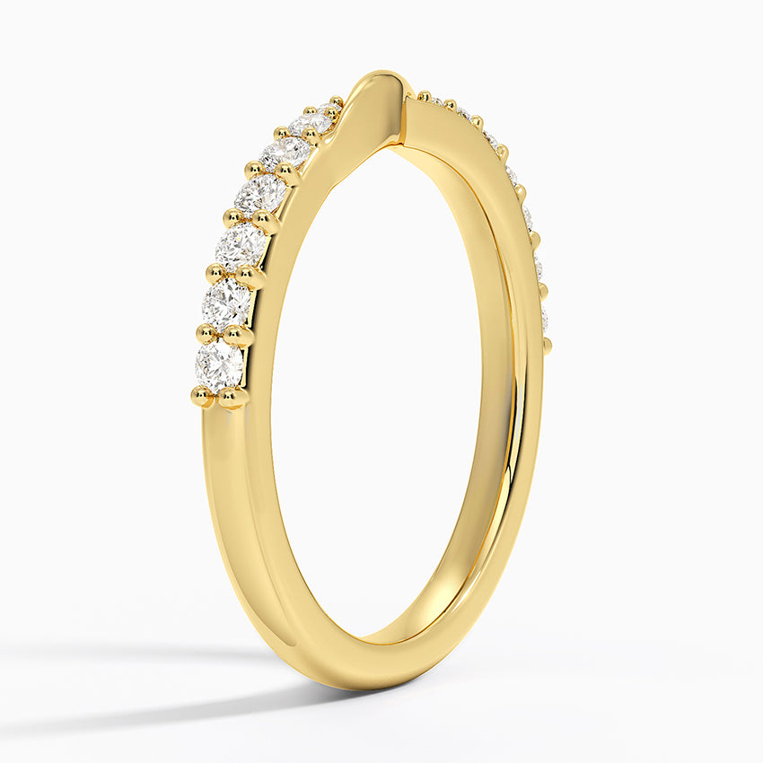 Tamamlayıcı 0,50 Karat Yuvarlak Kesim Laboratuvar Pırlanta Yüzük 18K - Bold Diamonds