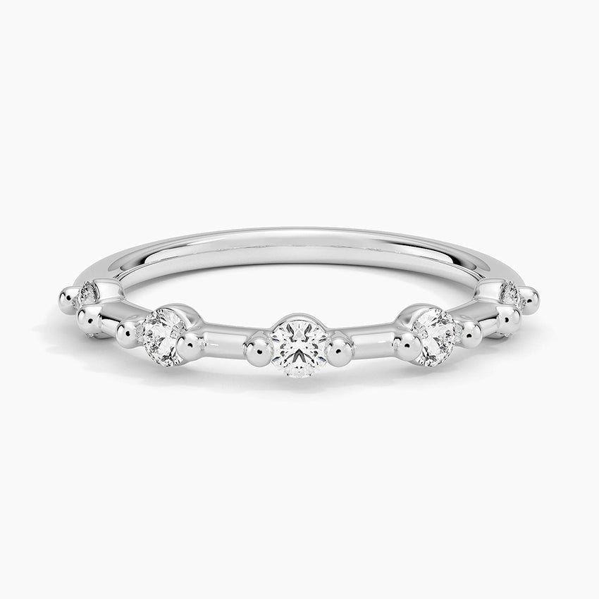 Pırlanta Alyans 0.50 Karat Yuvarlak Kesim Laboratuvar Pırlanta Yüzük 18K - Bold Diamonds