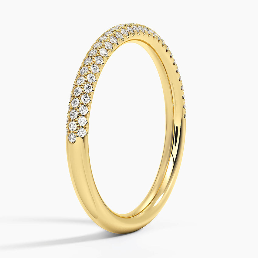Yarım Tur 0,50 Karat Yuvarlak Kesim Laboratuvar Pırlanta Yüzük 18K - Bold Diamonds