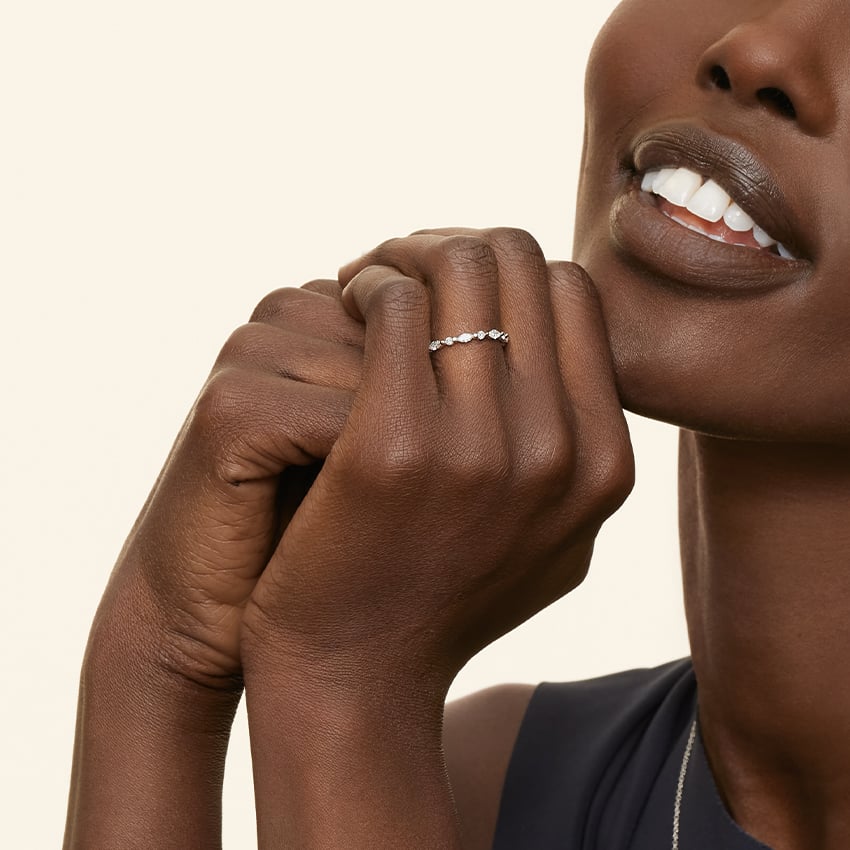 Pırlanta Yüzük 0.50 Karat Yuvarlak Kesim Laboratuvar Pırlanta Yüzük 18K - Bold Diamonds