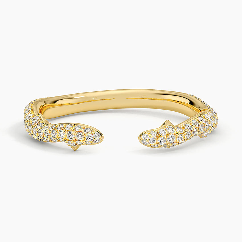 Tamamlayıcı 0,50 Karat Yuvarlak Kesim Laboratuvar Pırlanta Yüzük 18K - Bold Diamonds
