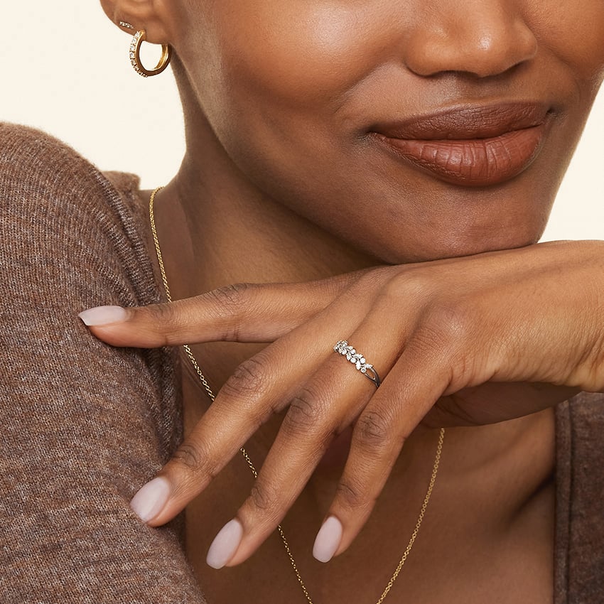 Pırlanta 0,50 Karat Marquise Kesim Laboratuvar Pırlanta Yüzük 18K - Bold Diamonds