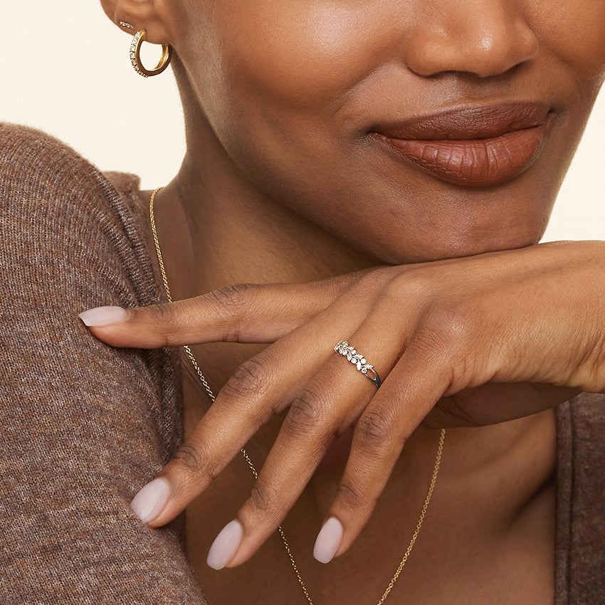 Pırlanta 0,50 Karat Marquise Kesim Laboratuvar Pırlanta Yüzük 18K - Bold Diamonds