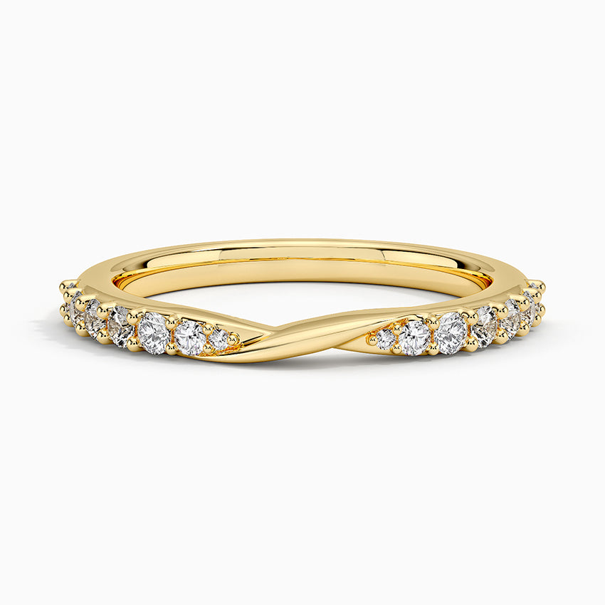 Tamamlayıcı 0,50 Karat Yuvarlak Kesim Laboratuvar Pırlanta Yüzük 18K - Bold Diamonds
