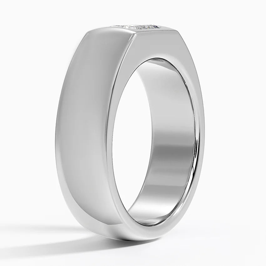 Tektaş 0,60 Karat Baget Kesim Laboratuvar Pırlanta Yüzük 18K - Bold Diamonds