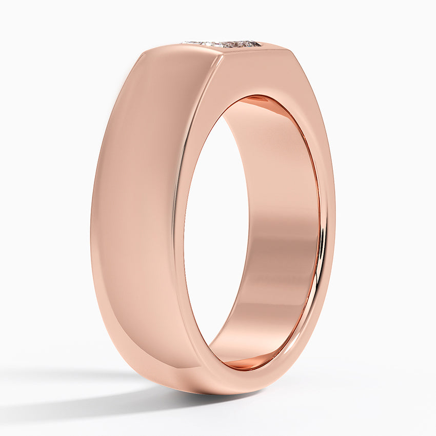 Tektaş 0,60 Karat Baget Kesim Laboratuvar Pırlanta Yüzük 18K - Bold Diamonds