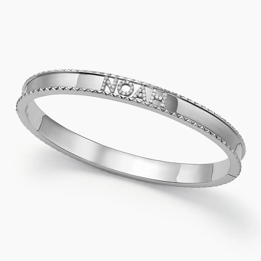Özel varyasyon 1.00 Karat Yuvarlak Kesim Laboratuvar Pırlanta Bileklik 18K - Bold Diamonds