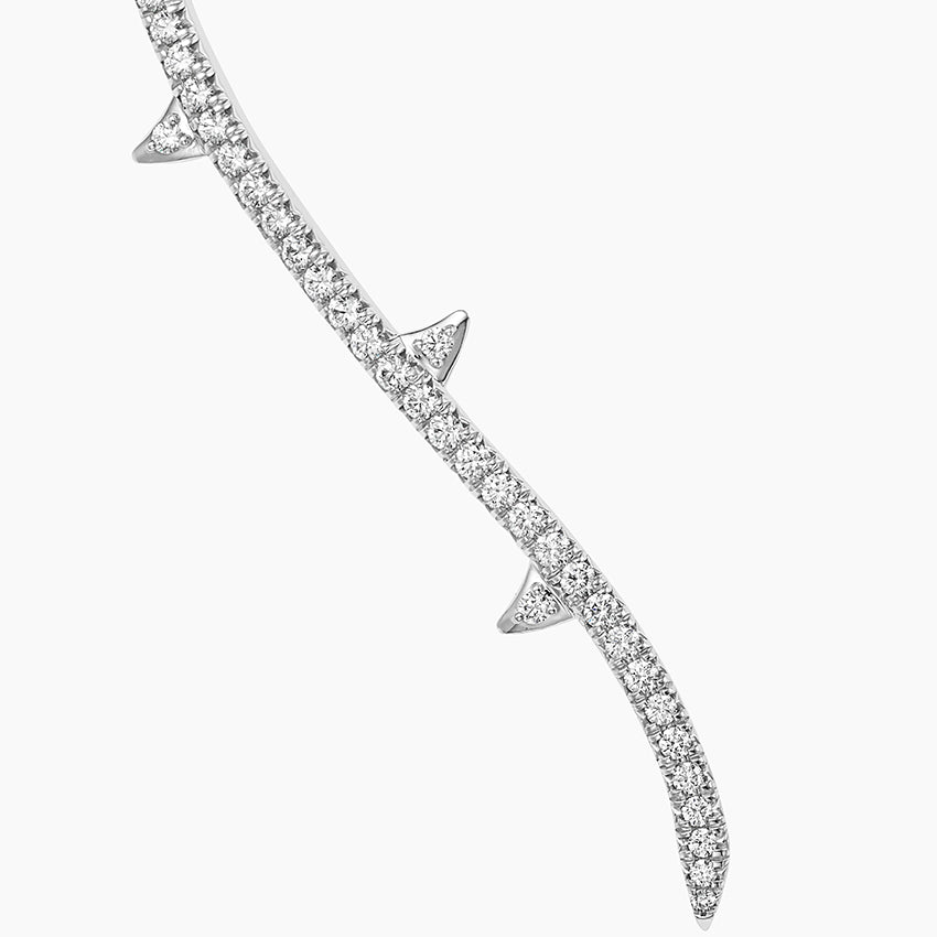Elmas Gölgesi Model 10.00 karat Yuvarlak Kesim Laboratuvar Pırlanta Kolye 18K - Bold Diamonds