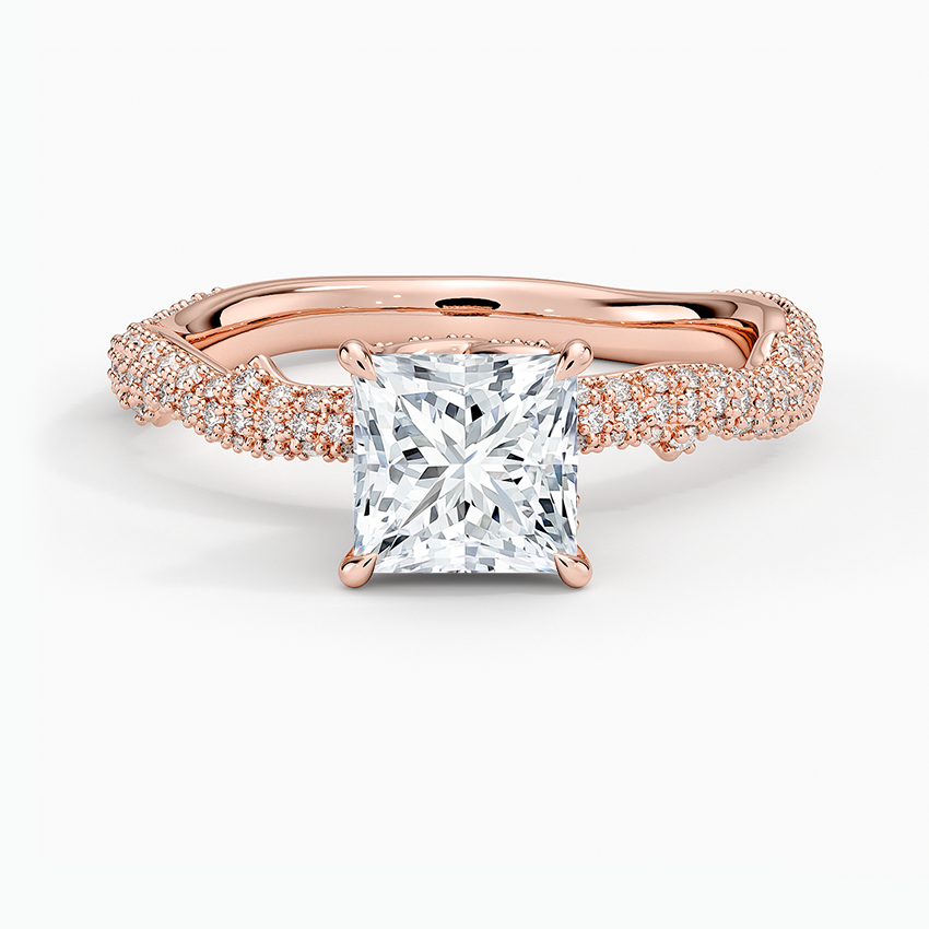 1.75 Prenses Kesim Hidden Halo Tasarım Tektaş Laboratuvar Pırlanta Yüzük - Filara