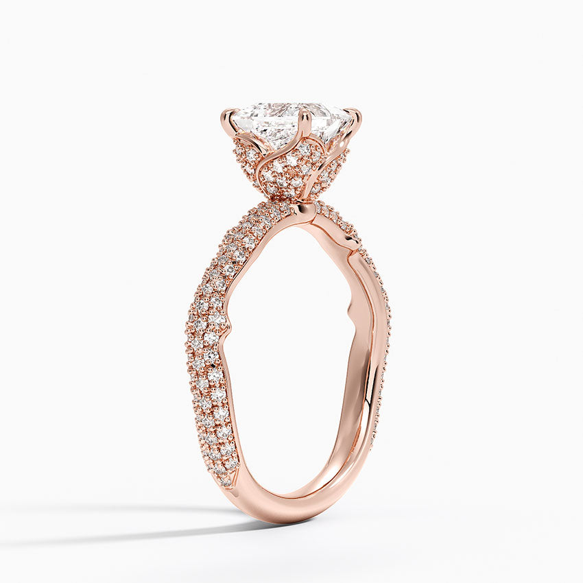 1.75 Prenses Kesim Hidden Halo Tasarım Tektaş Laboratuvar Pırlanta Yüzük - Filara