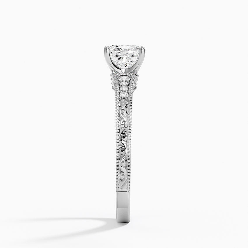 1.60 Carat Princess Halo Design Solitaire Lab Diamond Ring 18K - Florina