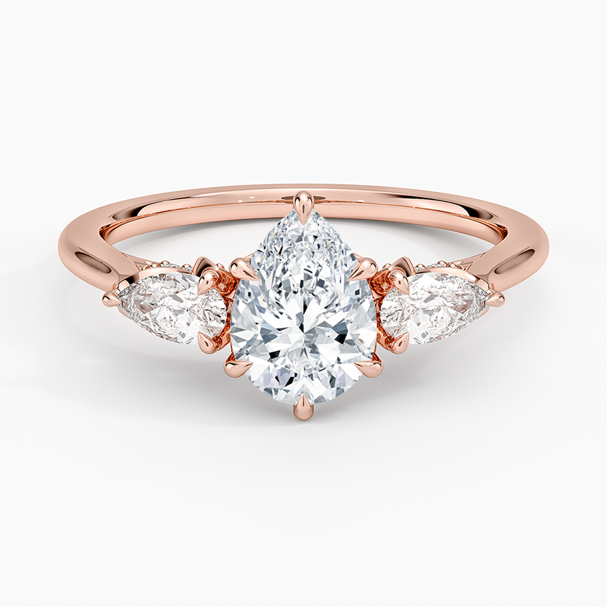 1.60 Carat Princess Halo Design Solitaire Lab Diamond Ring 18K - Florina