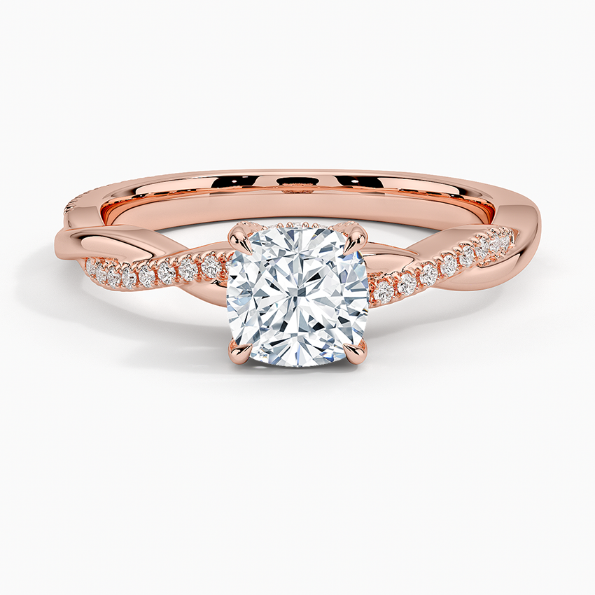 1.60 Carat Princess Halo Design Solitaire Lab Diamond Ring 18K - Florina