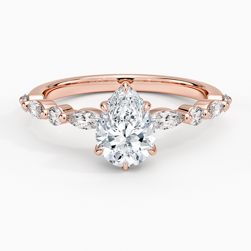 1.60 Carat Princess Halo Design Solitaire Lab Diamond Ring 18K - Florina