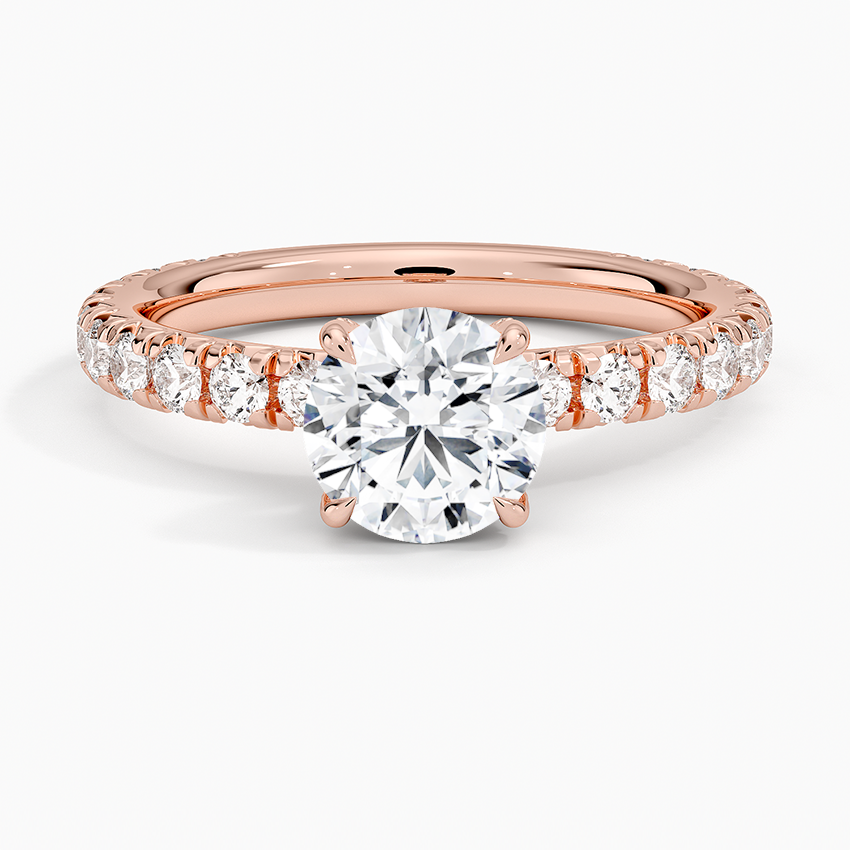 1.60 Carat Princess Halo Design Solitaire Lab Diamond Ring 18K - Florina