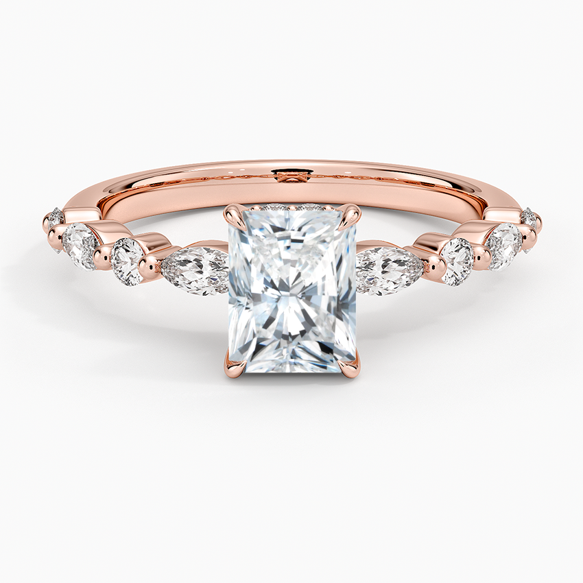 1.60 Carat Princess Halo Design Solitaire Lab Diamond Ring 18K - Florina