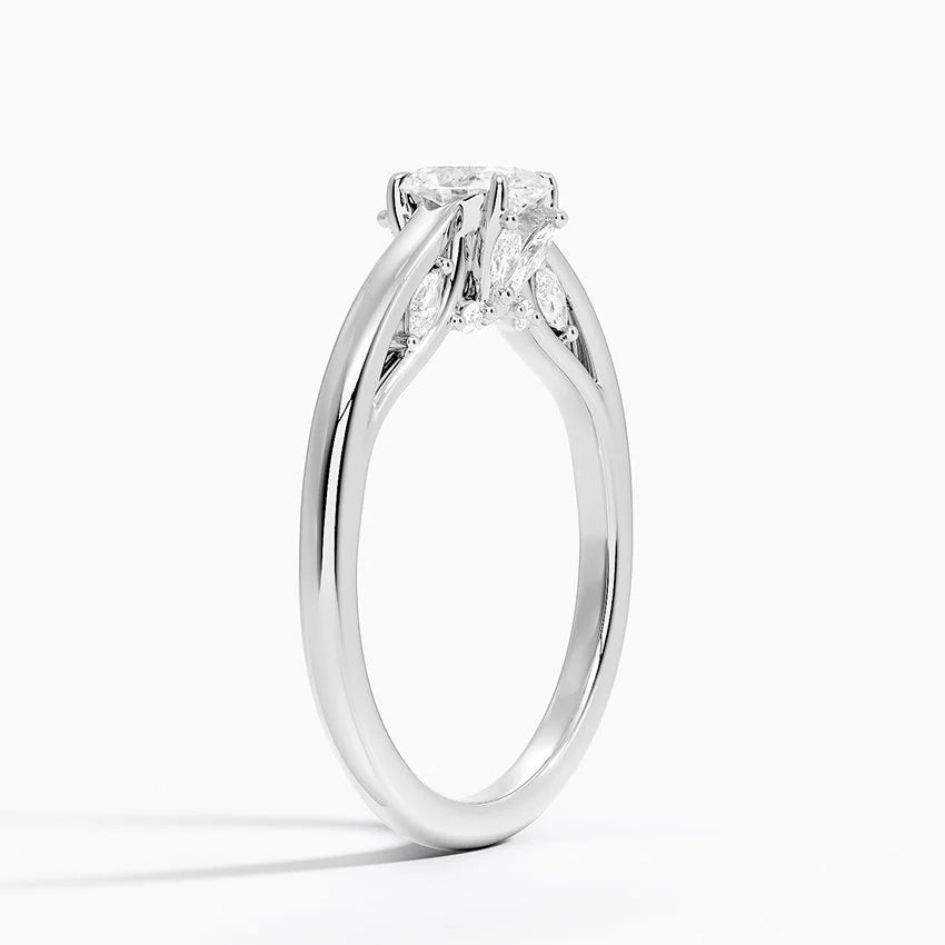 1.30 Oval Kesim Hidden Halo Tasarım Tektaş Laboratuvar Pırlanta Yüzük - Dalara