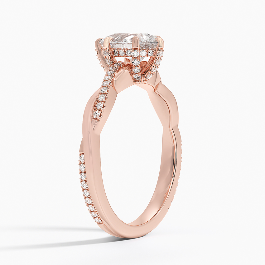 1.60 Carat Princess Halo Design Solitaire Lab Diamond Ring 18K - Florina