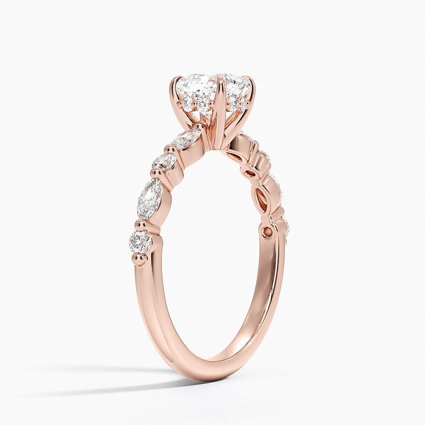 1.60 Carat Princess Halo Design Solitaire Lab Diamond Ring 18K - Florina