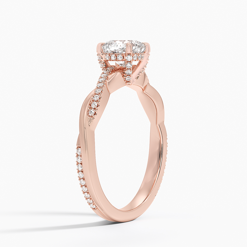 1.60 Carat Princess Halo Design Solitaire Lab Diamond Ring 18K - Florina