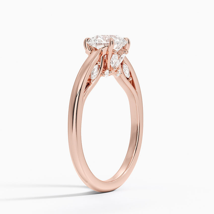 1.60 Carat Princess Halo Design Solitaire Lab Diamond Ring 18K - Florina