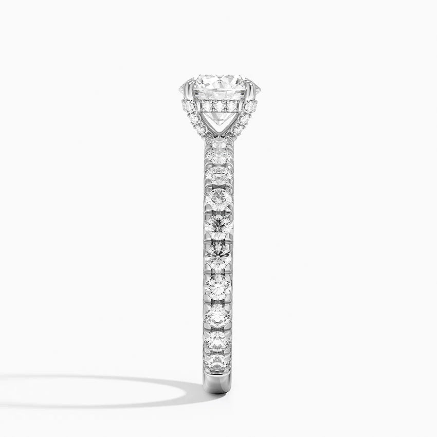 1.75 Karat Hidden Halo Tasarım Tektaş Laboratuvar Pırlanta Yüzük 18K - Selora - Bold Diamonds