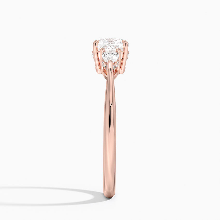 1.60 Carat Princess Halo Design Solitaire Lab Diamond Ring 18K - Florina