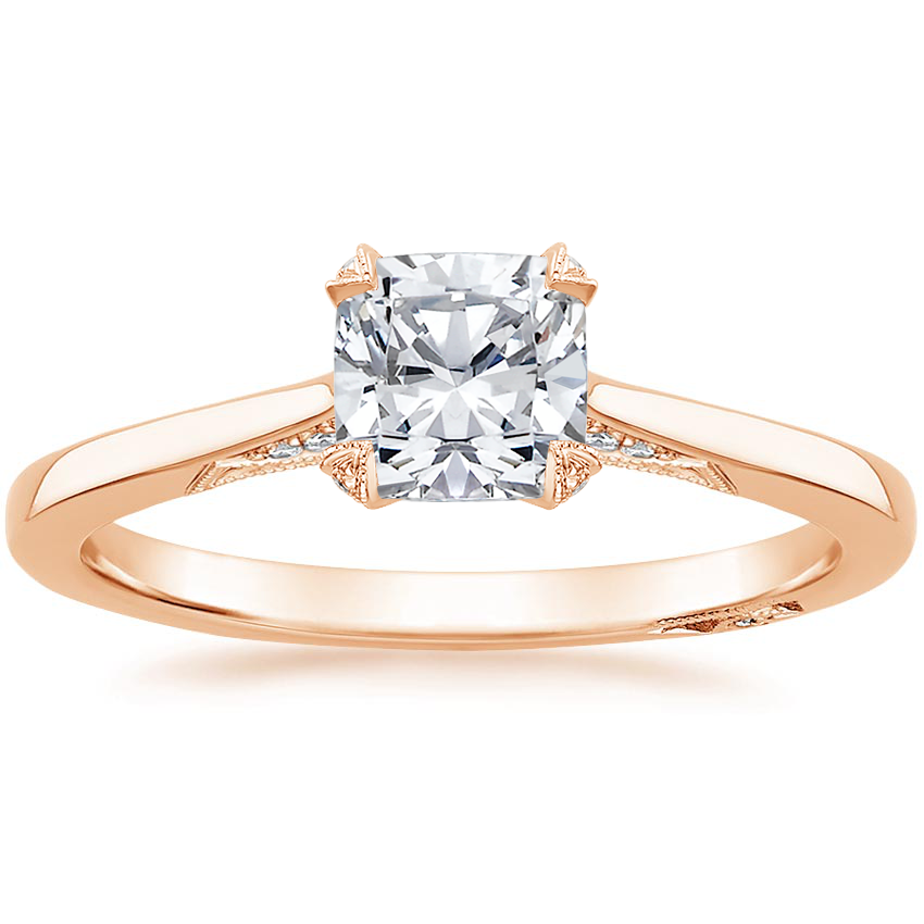 1.25 Cushion Kesim Hidden Halo Tasarım Tektaş Laboratuvar Pırlanta Yüzük - Telara