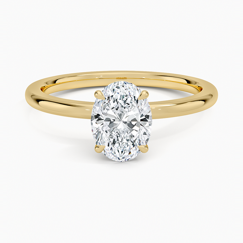 1.60 Carat Princess Halo Design Solitaire Lab Diamond Ring 18K - Florina