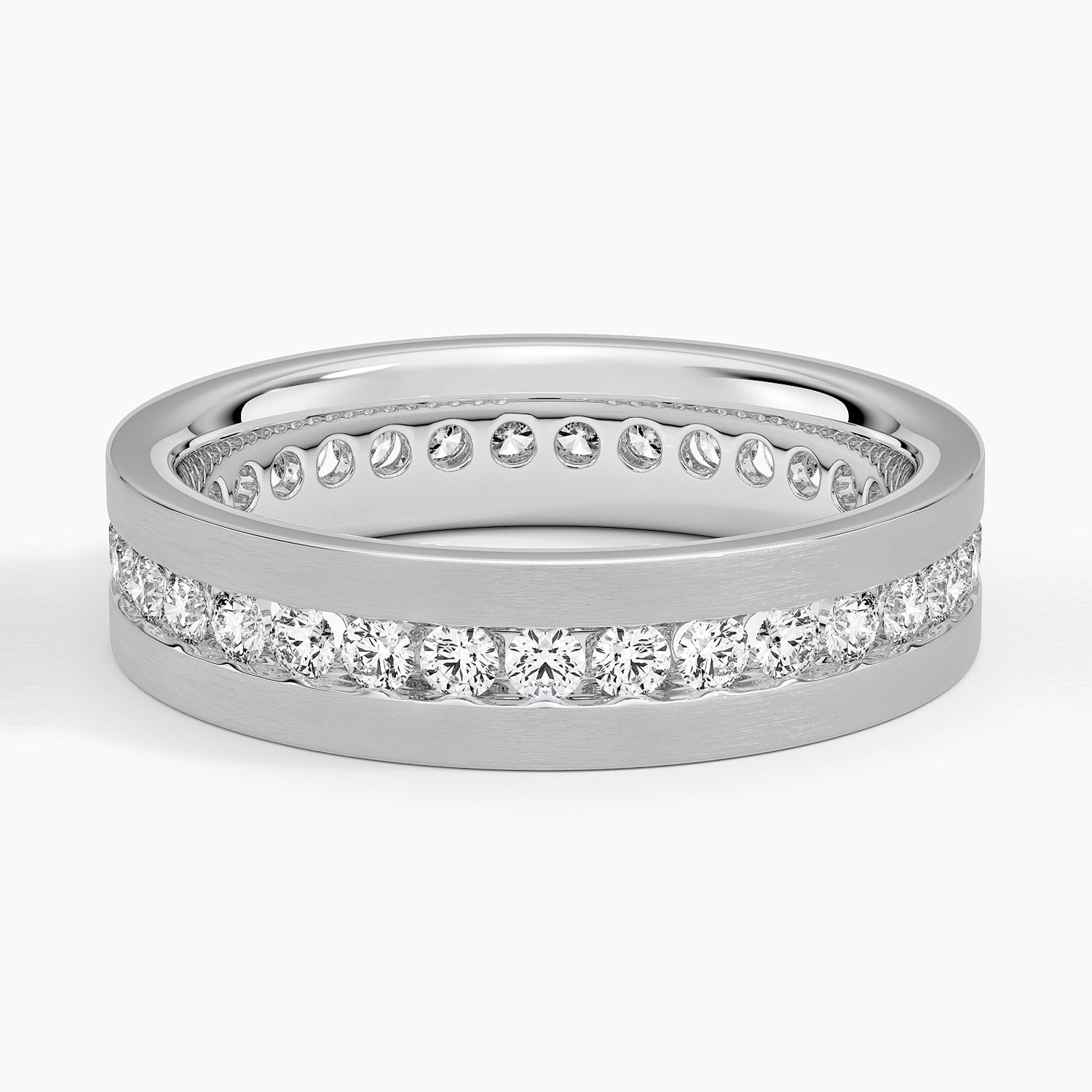 Alyans 1,50 Karat Baget Kesim Laboratuvar Pırlanta Yüzük 18K - Bold Diamonds