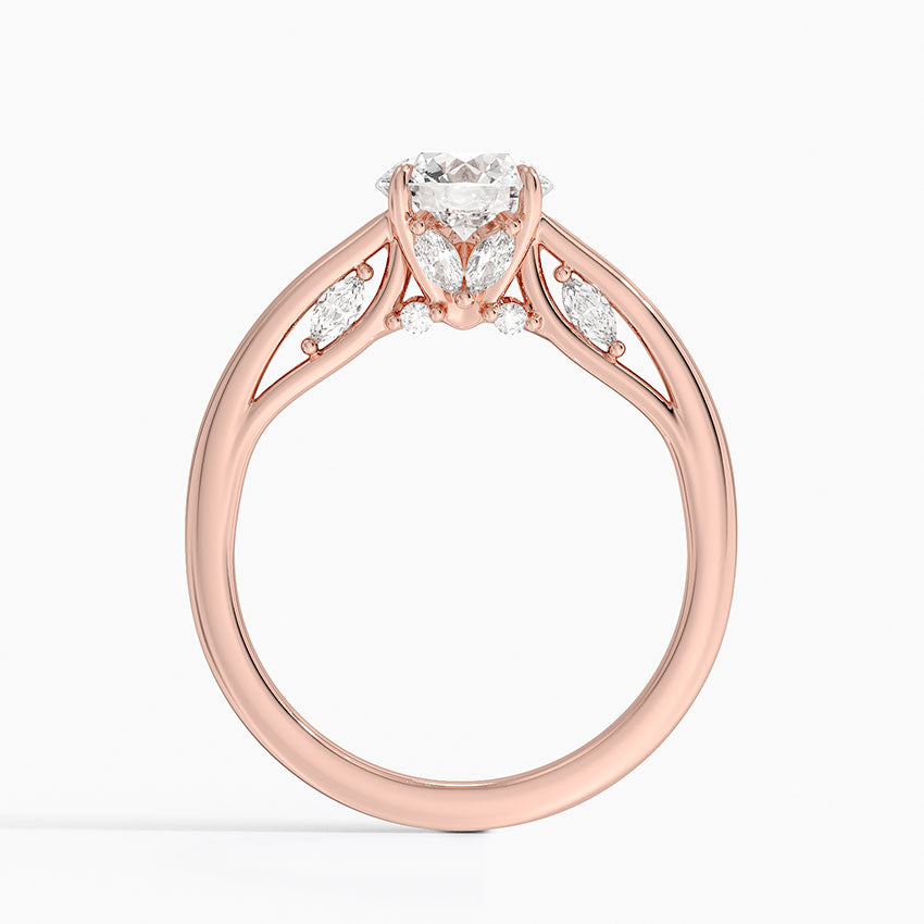 1.60 Carat Princess Halo Design Solitaire Lab Diamond Ring 18K - Florina