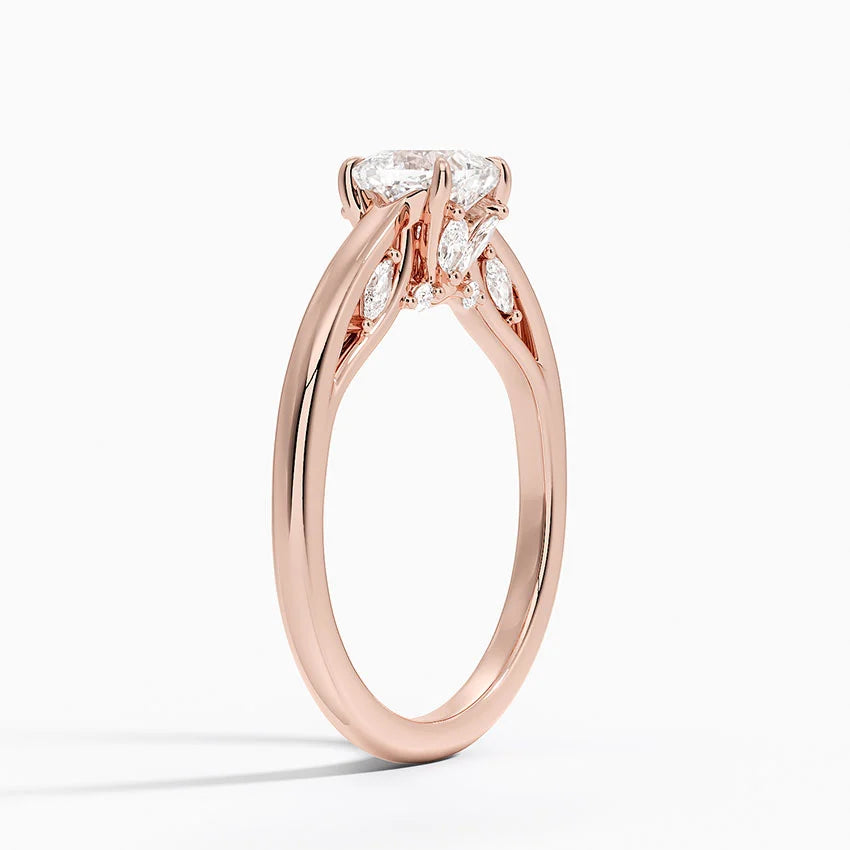 1.30 Cushion Kesim Hidden Halo Tasarım Tektaş Laboratuvar Pırlanta Yüzük - Dalara