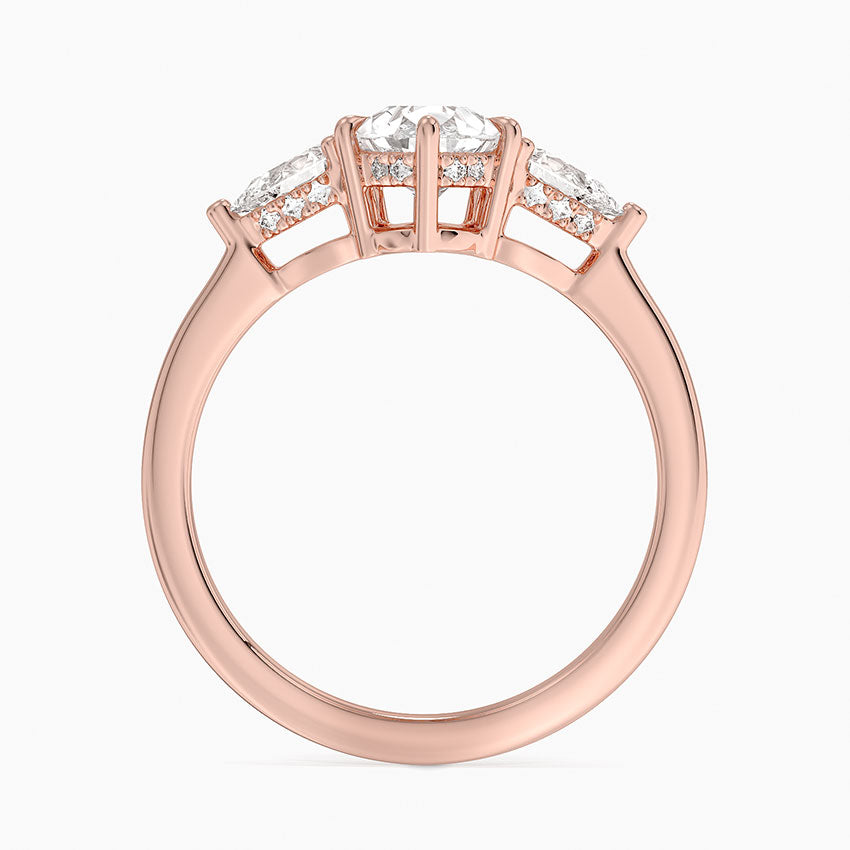 1.60 Carat Princess Halo Design Solitaire Lab Diamond Ring 18K - Florina