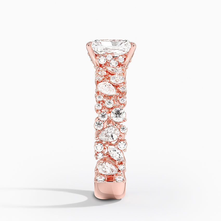 2.00 Karat Radiant Kesim Özel Tasarım Tektaş Laboratuvar Pırlanta Yüzük - Cannes