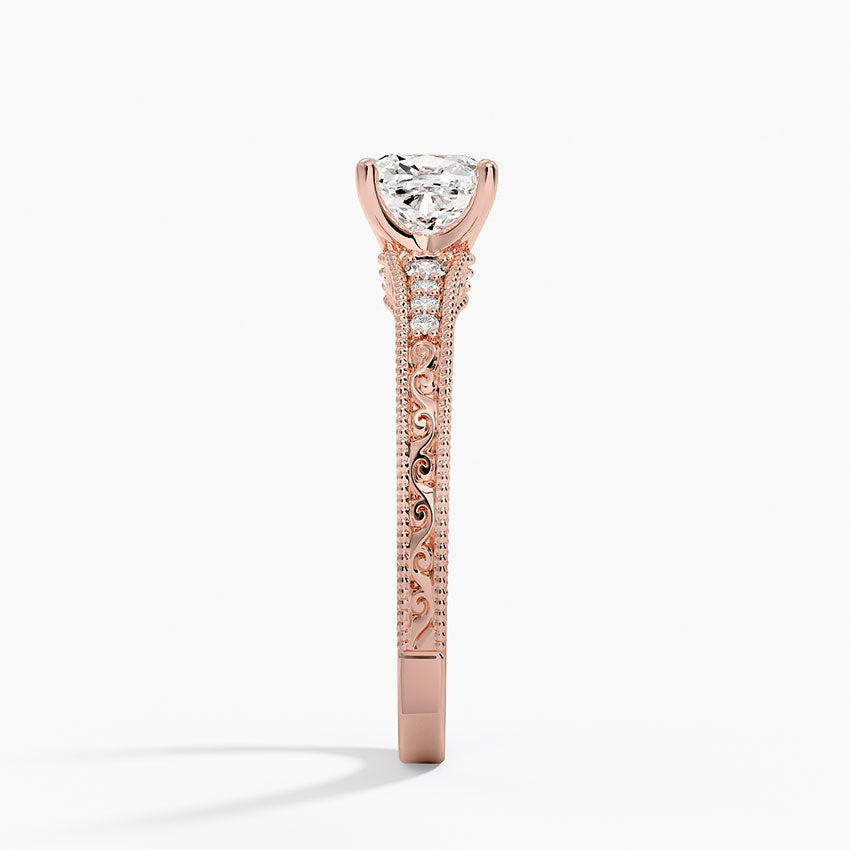 1.15 Karat Cushion Kesim Hidden Halo Tasarım Tektaş Laboratuvar Pırlanta Yüzük - Venice