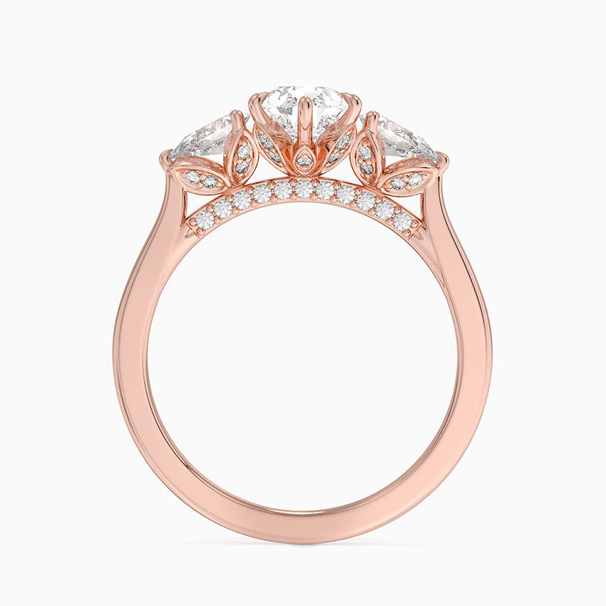 1.60 Carat Princess Halo Design Solitaire Lab Diamond Ring 18K - Florina
