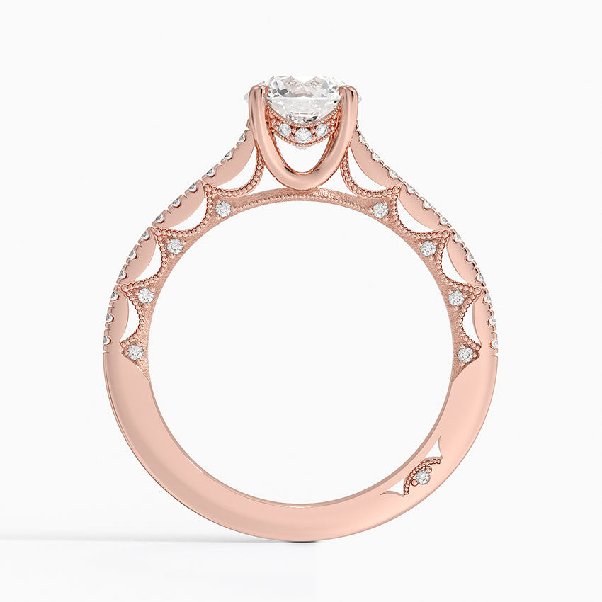 1.60 Carat Princess Halo Design Solitaire Lab Diamond Ring 18K - Florina