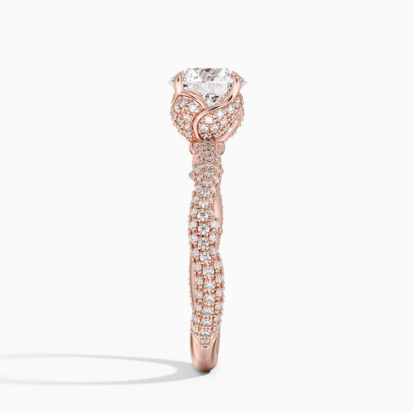 1.75 Hidden Halo Tasarım Tektaş Laboratuvar Pırlanta Yüzük- Filara